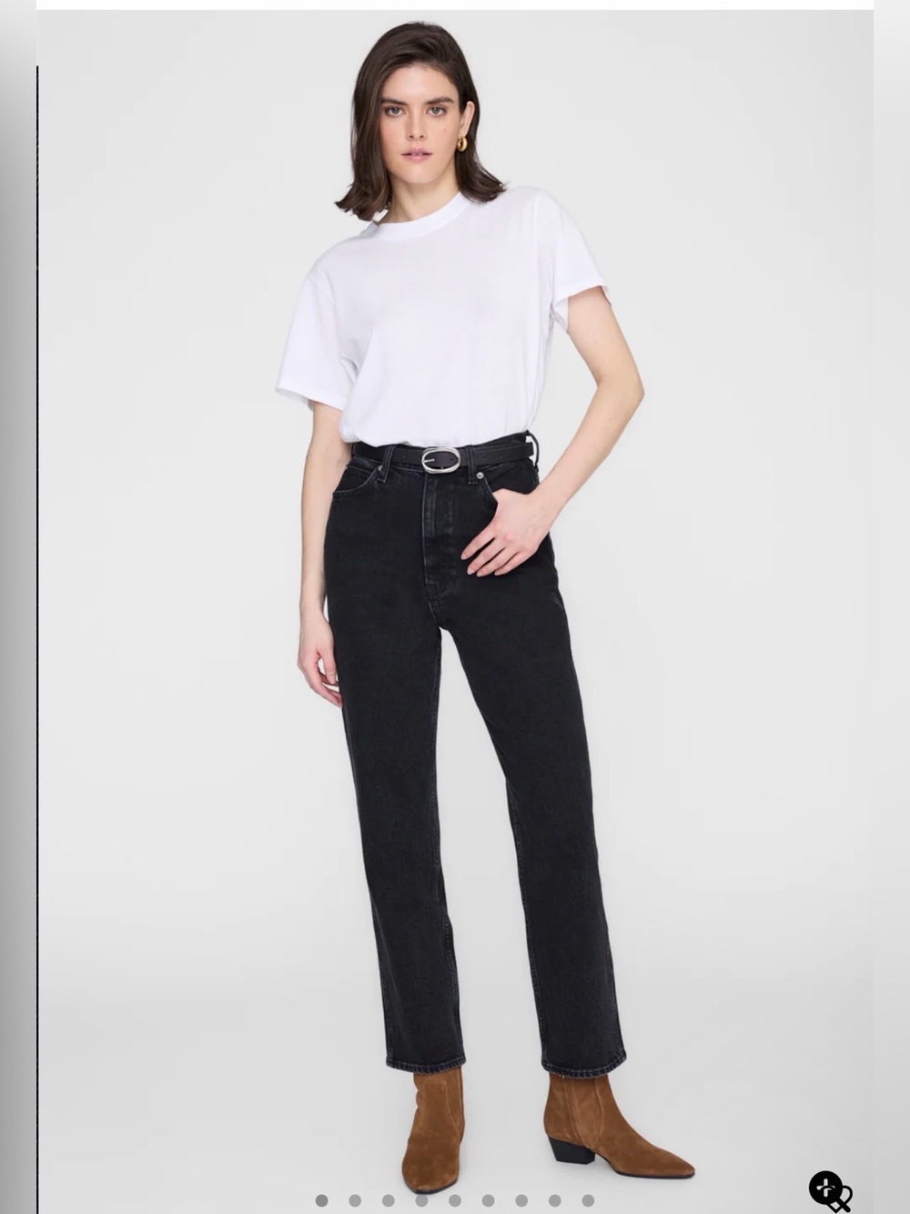Anine Bing Jane High Rise Straight Leg Jean NWT